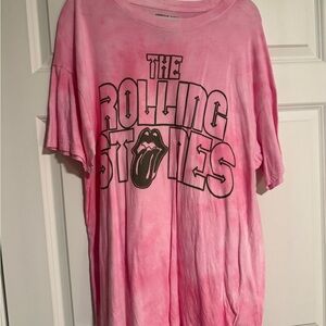 American Eagle Outfitters Pink Rolling Stones Tee